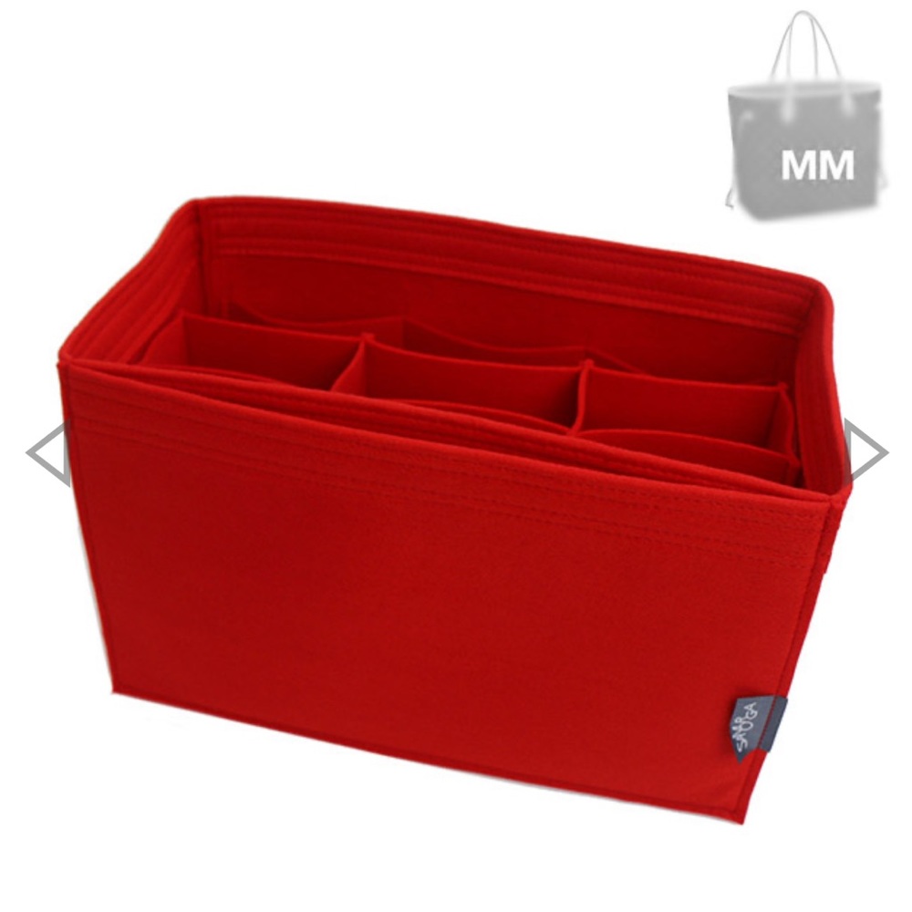 SAMORGA Perfect Bag Organizer in Red🔴NWT!!!! Fits LV NF MM